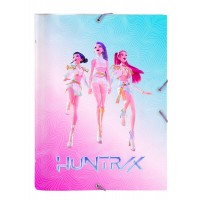 Dosar carton A4 K-Pop Demon Hunters Stationery cu 12 compartimente 26x33.5x4 cm