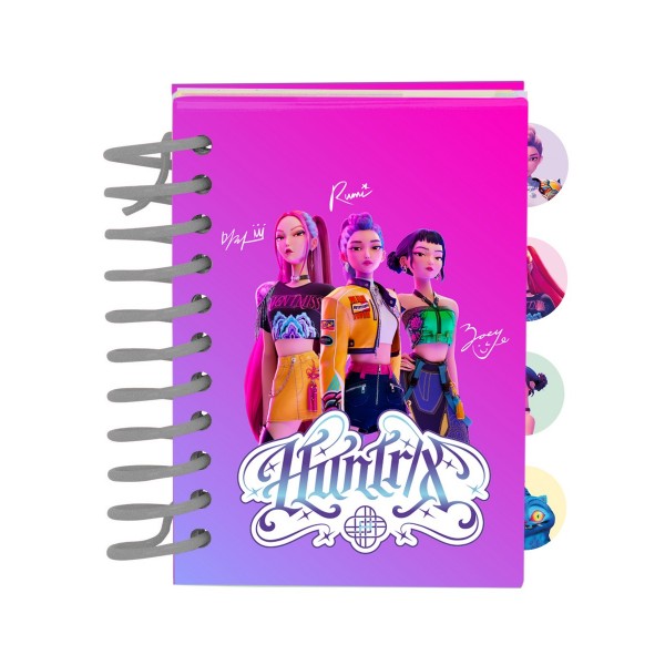 Bloc notes A7 K-Pop Demon Hunters Stationery 80 file 7.4x10.5 cm