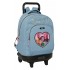 Rucsac troler detasabil fete K-Pop Demon Hunters HuntriX cu 2 roti 33x45x22 cm