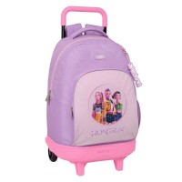 Rucsac troler detasabil fete K-Pop Demon Hunters Iconic cu 2 roti 33x45x22 cm