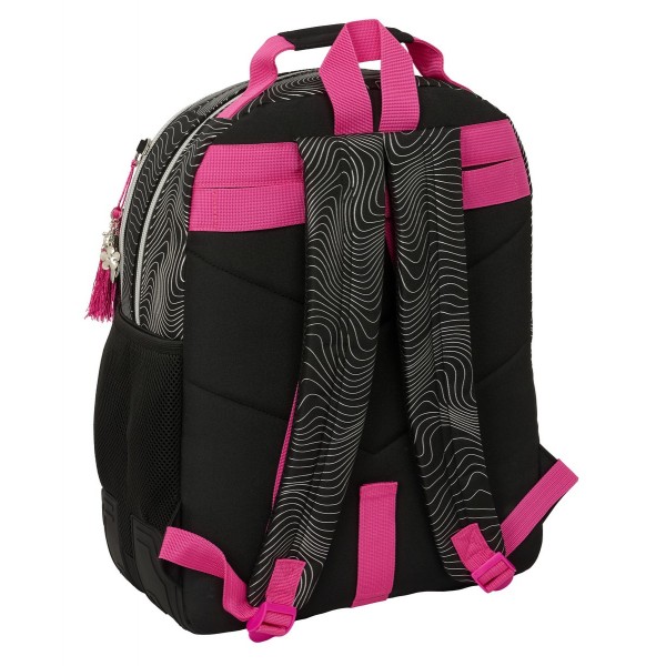 Rucsac K-Pop Demon Hunters Energy 2 compartimente, cu intarituri adaptabil la troler 32x42x15 cm