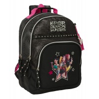 Rucsac K-Pop Demon Hunters Energy 2 compartimente, cu intarituri adaptabil la troler 32x42x15 cm