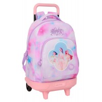 Rucsac troler detasabil fete K-Pop Demon Hunters Artist cu 2 roti 33x45x22 cm