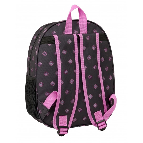 Rucsac 3D fete K-Pop Demon Hunters - Negra, 27x10x33 cm