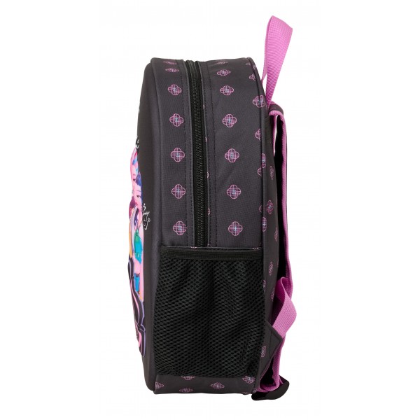 Rucsac 3D fete K-Pop Demon Hunters - Negra, 27x10x33 cm