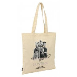 Geanta tote fete K-Pop Demon Hunters bej 38x42 cm