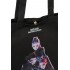 Geanta tote fete K-Pop Demon Hunters, neagra 38x42 cm