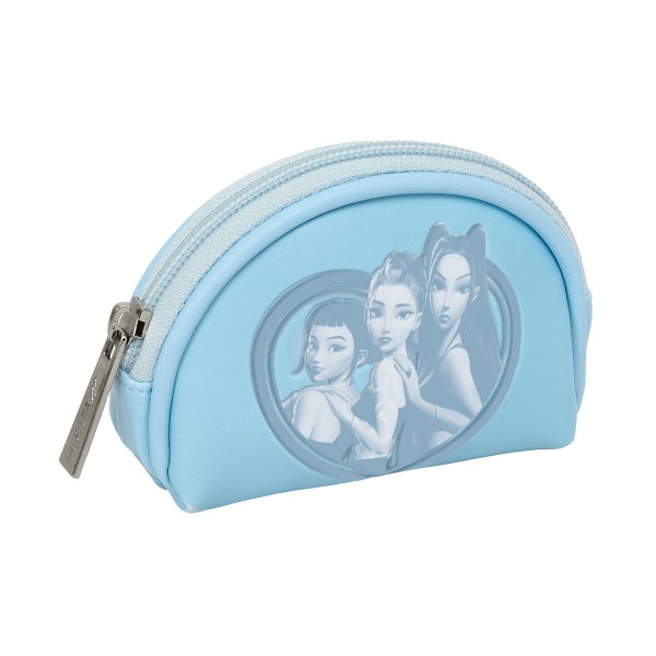 Portmoneu fete XS K-Pop Demon Hunters Secret, bleu 9.5x7x3 cm