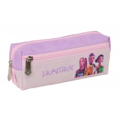 Penar fete K-Pop Demon Hunters Iconic 3 compartimente cu banda elastica 22x8.5x6 cm