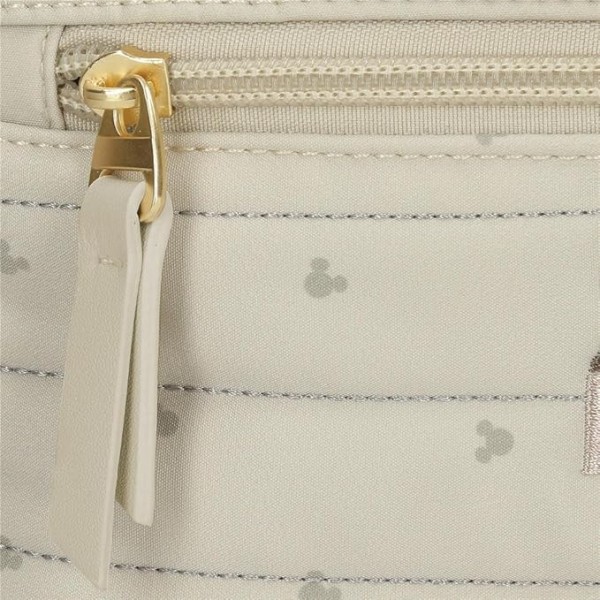Rucsac casual Duna Mickey 2 compartimente bej 13x32x27 cm