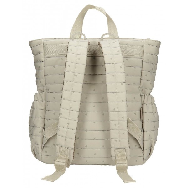 Rucsac casual Duna Mickey bej 13x35x32 cm