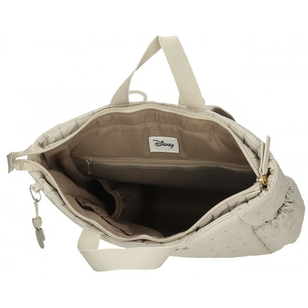 Rucsac casual Duna Mickey bej 13x35x32 cm