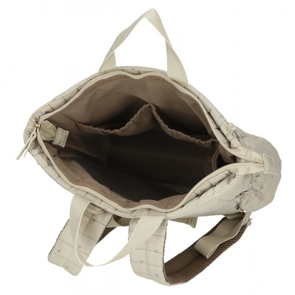 Rucsac casual Duna Mickey bej 13x35x32 cm