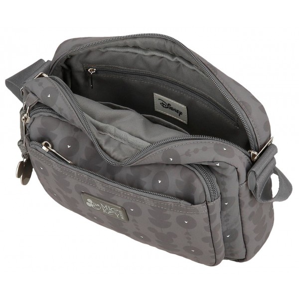 Geanta de umar Zenia Mickey cu 2 compartimente 7x18x25 cm