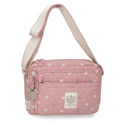Geanta de umar Luma Mickey cu 2 compartimente 7x18x25 cm