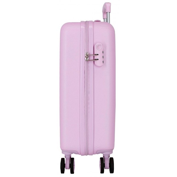 Troler copii Kuromi Retro Pop ABS, 4 roti, valiza mica, lila, 55x38x20 cm