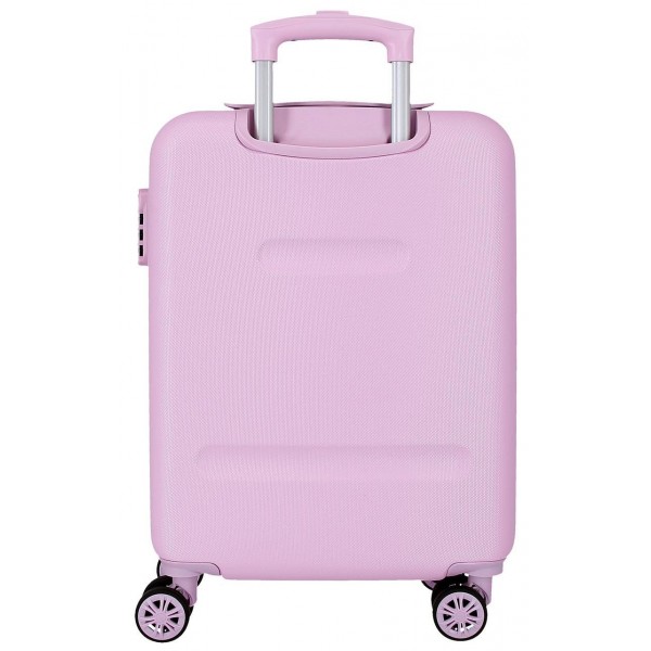 Troler copii Kuromi Retro Pop ABS, 4 roti, valiza mica, lila, 55x38x20 cm