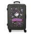 Troler copii Kuromi Retro Pop ABS, 4 roti, valiza medie, negru, 46x65x23 cm