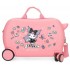 Valiza copii ride-on Kuromi Fortune ABS 4 roti roz 45x31x20 cm