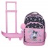 Ghiozdan troler detasabil Kuromi Fortune Telling 2 compartimente, 2 roti 21x45x32 cm
