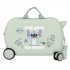 Valiza copii ride-on Stitch Keep Going ABS, 4 roti, verde menta 45x31x20 cm