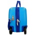 Valiza copii ride-on Iron Friends ABS, 4 roti, albastru, 45x31x20 cm