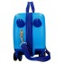 Valiza copii ride-on Iron Friends ABS, 4 roti, albastru, 45x31x20 cm