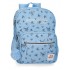 Rucsac casual fete Pepe Jeans Olivia 2 compartimente, adaptabil bleu 30x40x12 cm