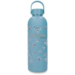 Sticla termo 500 ml Pepe Jeans Olivia din otel inoxidabil bleu 7.4x23.5x7.4 cm