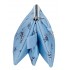 Penar fete Pepe Jeans Olivia 3 compartimente bleu 22x12x5 cm