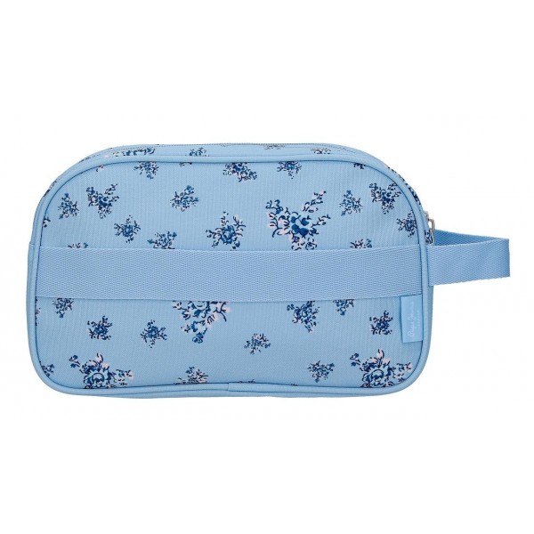 Borseta cosmetice Pepe Jeans Olivia, 2 compartimente, adaptabila bleu 26x16x12 cm
