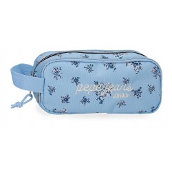 Penar fete Pepe Jeans Olivia 3 compartimente bleu 22x10x9 cm