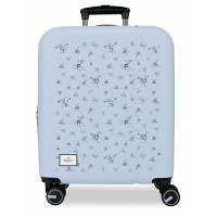 Troler cabina Pepe Jeans Olivia ABS, extensibil, 4 roti, bleu 40x55x20 cm