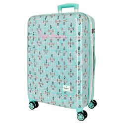 Troler mediu Pepe Jeans Sun ABS verde turcoaz 46x65x25 cm