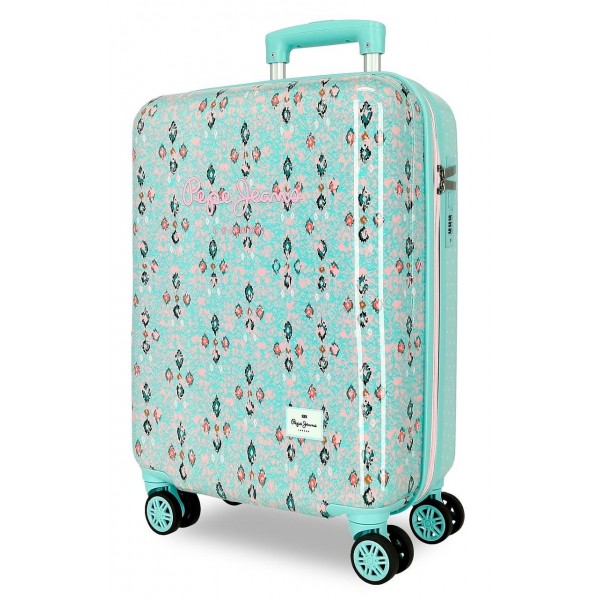 Troler cabina Pepe Jeans Sun ABS verde turcoaz 38x55x20 cm