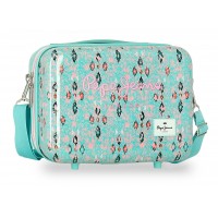 Geanta cosmetice Pepe Jeans Sun, ABS verde turcoaz 29x21x15 cm