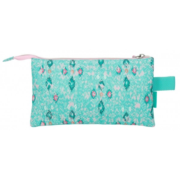Penar Pepe Jeans Sun verde turcoaz, 3 compartimente 5x12x22 cm