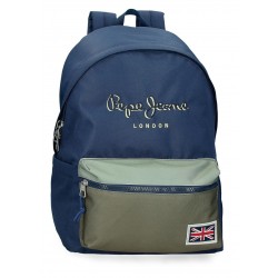 Rucsac Pepe Jeans Arwyn, compartiment laptop, bleumarin adaptabil 17.5x44x31 cm