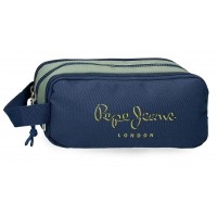 Penar Pepe Jeans Arwyn bleumarin, 3 compartimente 9x10x22 cm