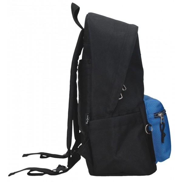 Rucsac Pepe Jeans Henry compartiment laptop, negru adaptabil 17.5x44x31 cm