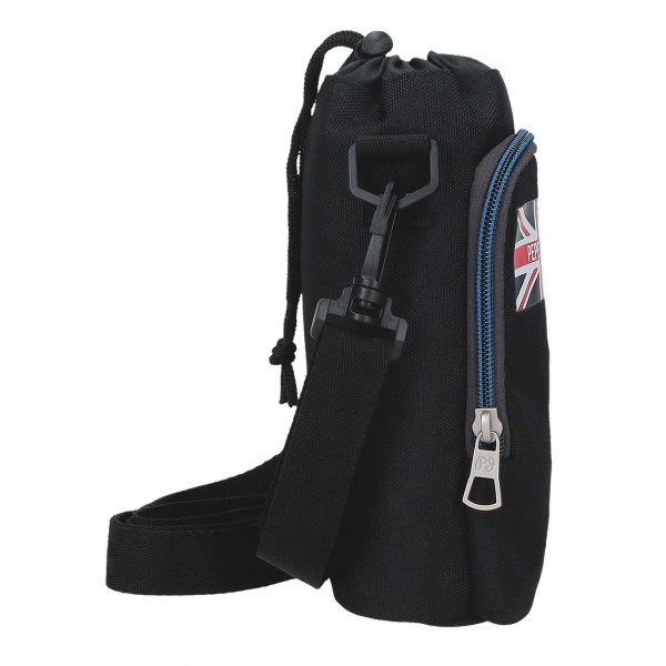 Geanta pentru sticla crossbody Pepe Jeans Henry negru 8x22.5x8 cm