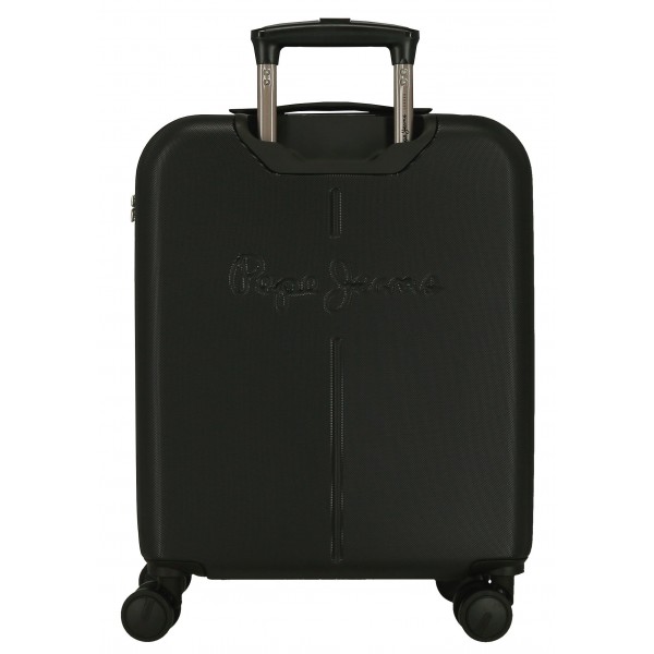 Troler cabina Pepe Jeans Henry, ABS, extensibil, negru, 40x55x20 cm