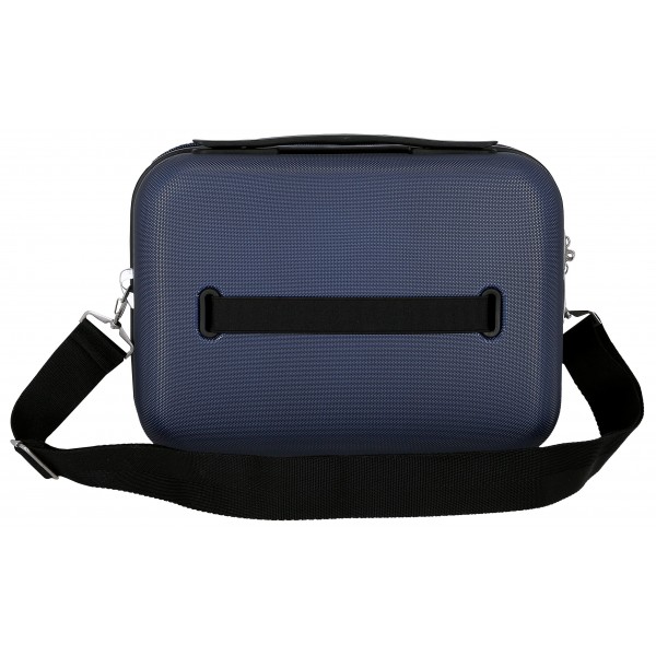 Geanta cosmetice Pepe Jeans Aris, ABS, adaptabila bleumarin 25x21x15 cm