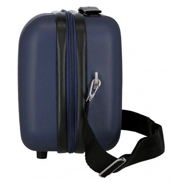 Geanta cosmetice Pepe Jeans Aris, ABS, adaptabila bleumarin 25x21x15 cm