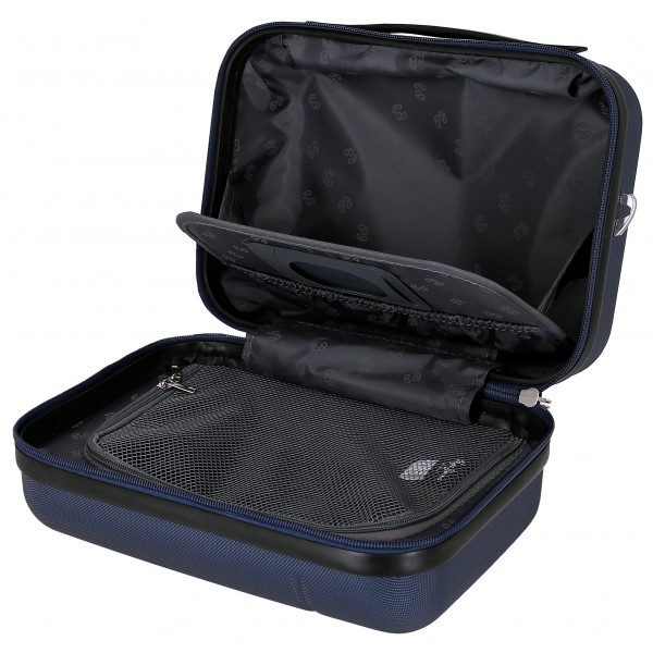 Geanta cosmetice Pepe Jeans Aris, ABS, adaptabila bleumarin 25x21x15 cm