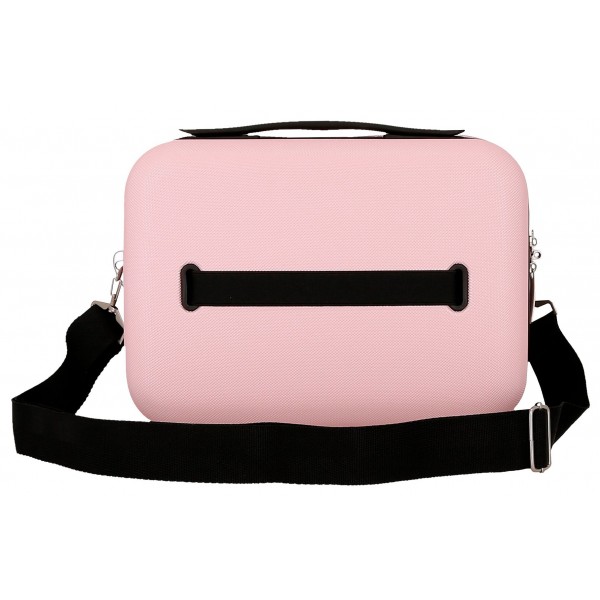 Geanta cosmetice Pepe Jeans Aris, ABS, adaptabila roz 25x21x15 cm