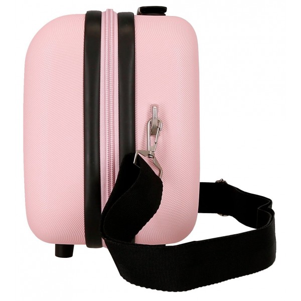 Geanta cosmetice Pepe Jeans Aris, ABS, adaptabila roz 25x21x15 cm