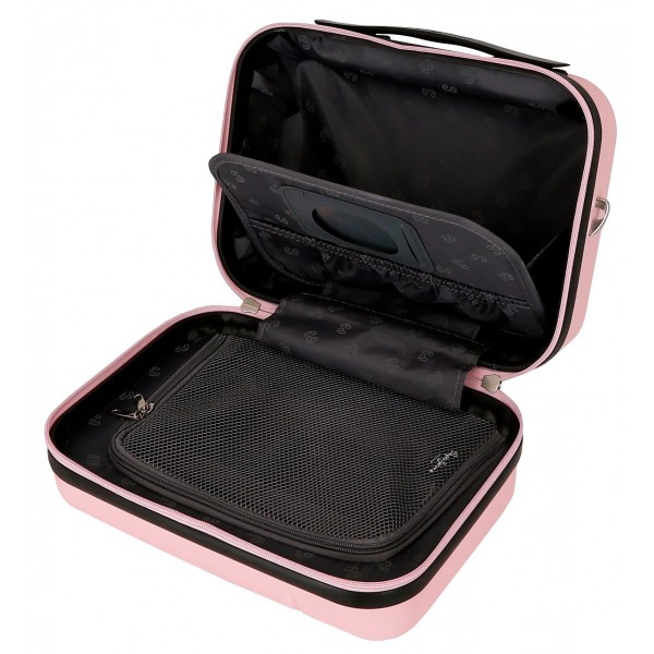 Geanta cosmetice Pepe Jeans Aris, ABS, adaptabila roz 25x21x15 cm