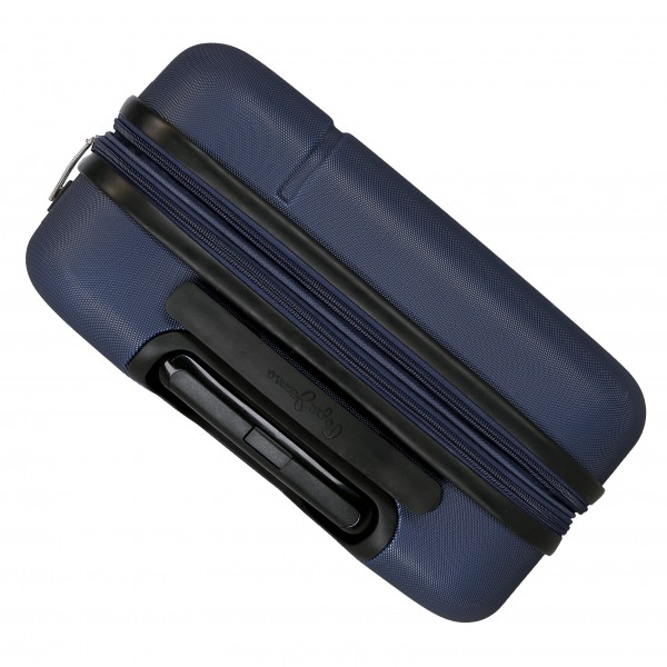 Troler cabina Pepe Jeans Aris, ABS, extensibil, bleumarin, 55x40x20 cm