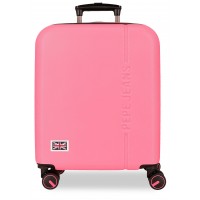 Troler cabina Pepe Jeans Aris, ABS, extensibil, fucsia 55x40x20 cm